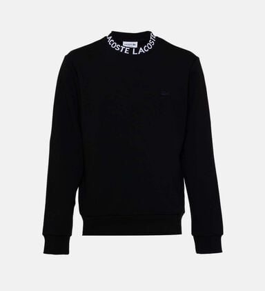 Logo Jacquard Collar Double Face Sweatshirt