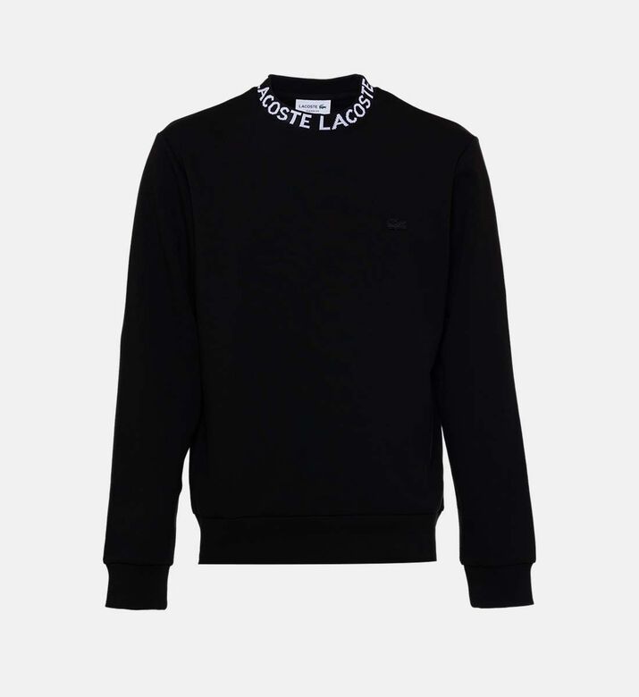 Logo Jacquard Collar Double Face Sweatshirt