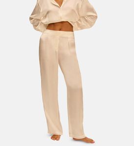 Satin Lace-detailing Pants Satin Lace-detailing Pants