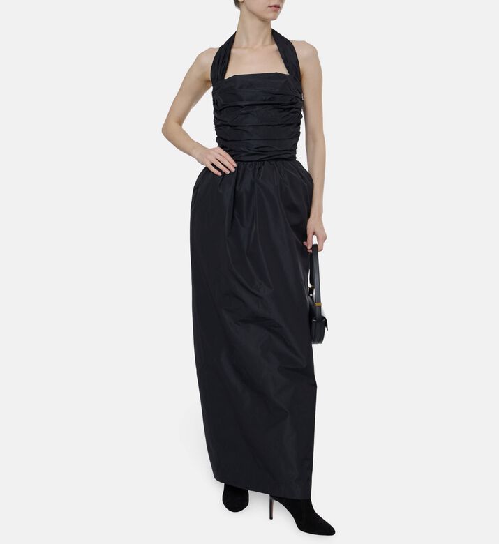 Patou Strapless Bow Neckline-detail Maxi Dress, Model View