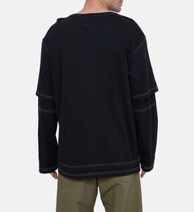 بلوزة ستريت ستايل بطبعة لوغو