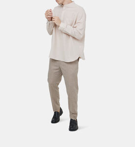 Essential Slim-fit Linen Shirt