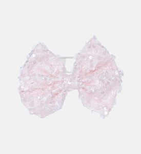 Sequined Textured Hair Bow