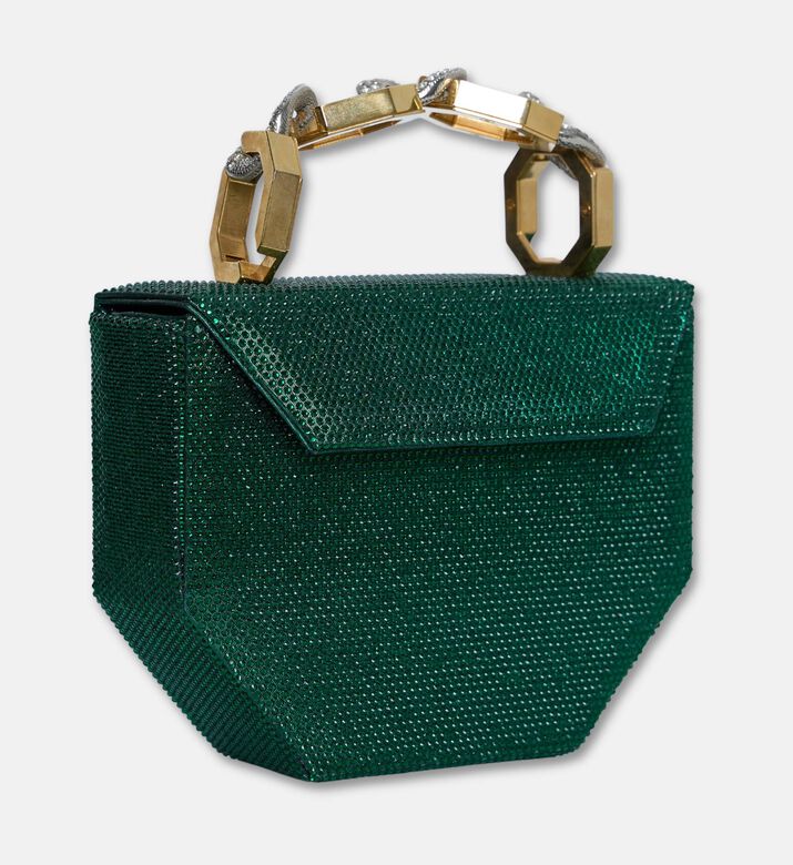 Gedebe Bag Lame Crystal, Green, Packshot View