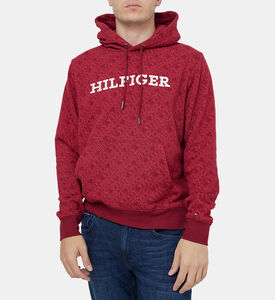 هودي قطن بطبعة Monogram