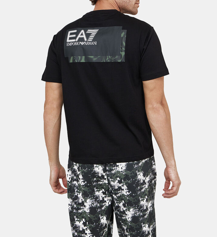 تيشيرت قطن بطبعة شعار