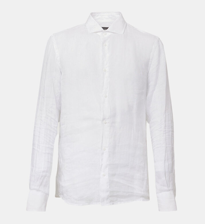 قميص كتان خالص مصبوغ