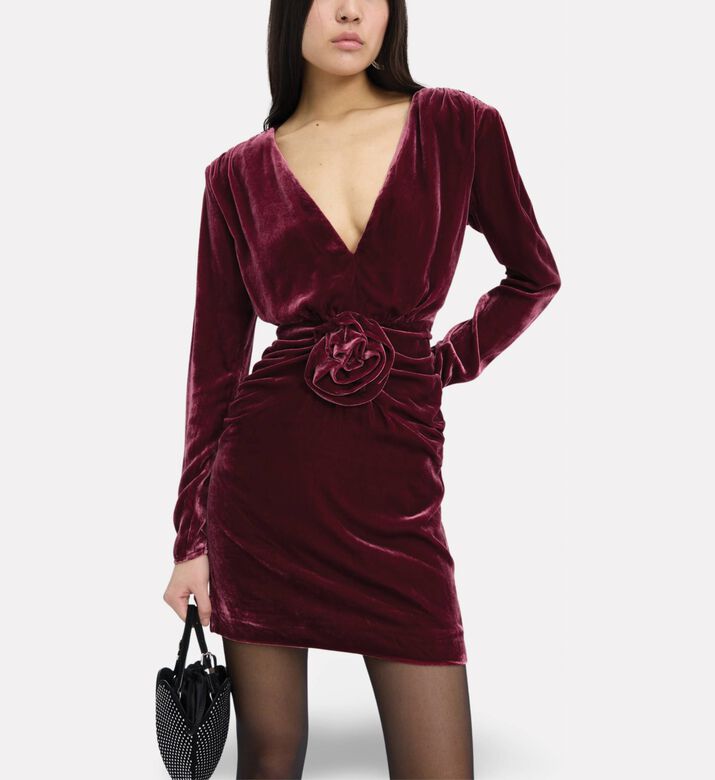 Rotate Velvet Occasion Dress, Model View