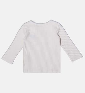 Bobo Choses Embroidered Train Patch Long-sleeve Shirt, Packshot View