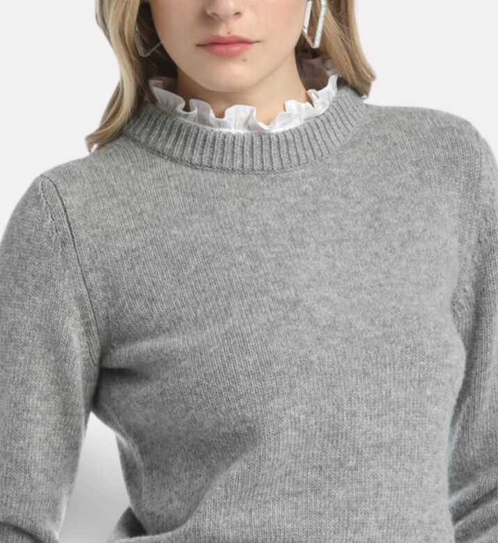 Luisa Spagnoli Pullover, Grey, L, Model View