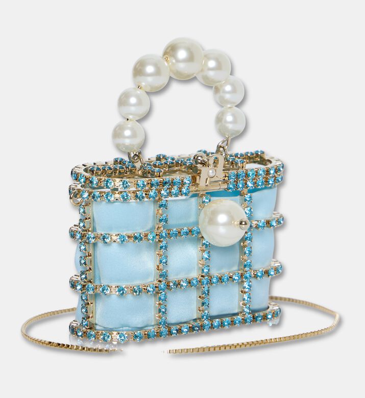 Rosantica Holli Pocket Crystal-embellished Charm, Light-blue, Packshot View