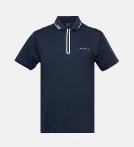 Hackett London Zip Fastening Short-sleeve Polo Shirt, Packshot View