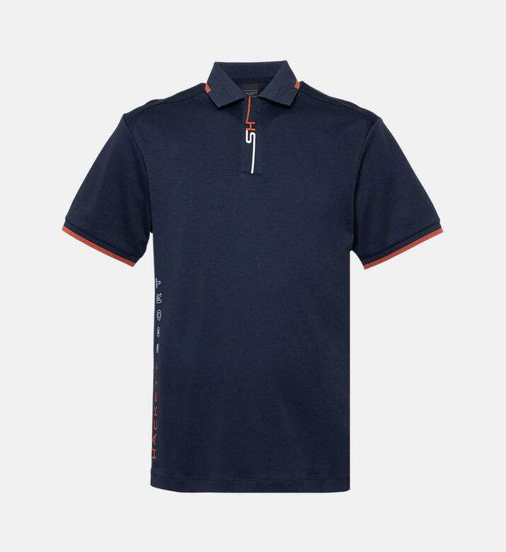 Hackett London Striped Short-sleeve Polo Shirt, Navy, Xl, Packshot View