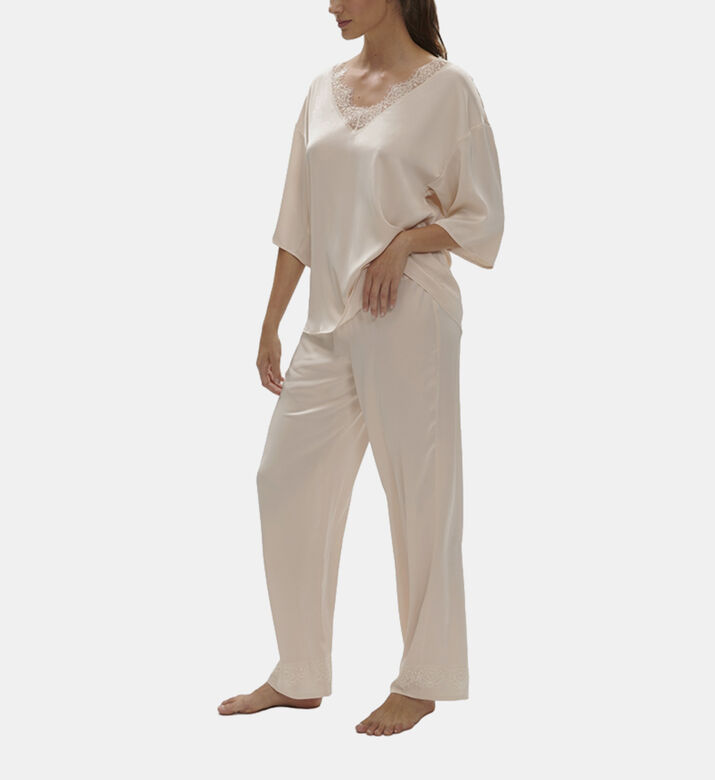 Satin Secret Lace Night Pants