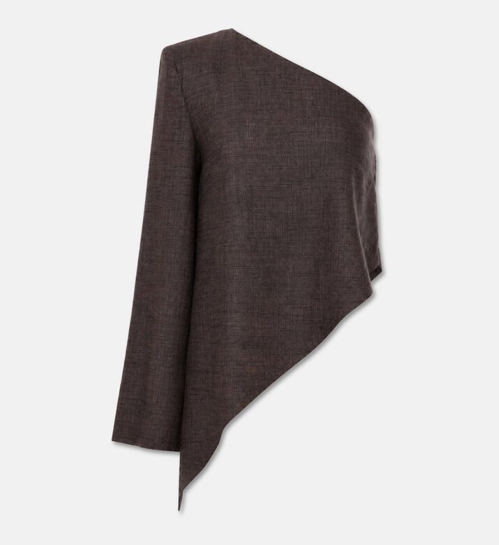 Camilla and Marc Asymmetric Long-sleeve Top, Packshot View