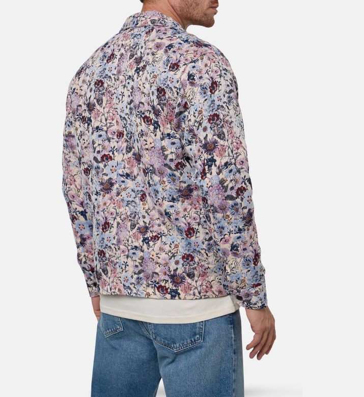 Les Deux All-over Floral-print Long-sleeve Shirt, Model View