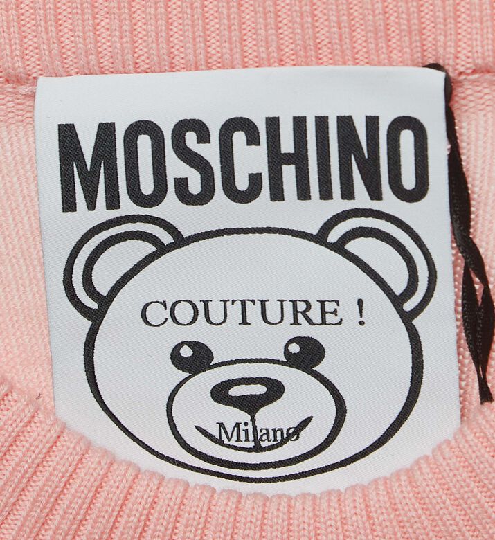 Moschino Moschino Wool Embellished Teddy Bear Sweater, Packshot View