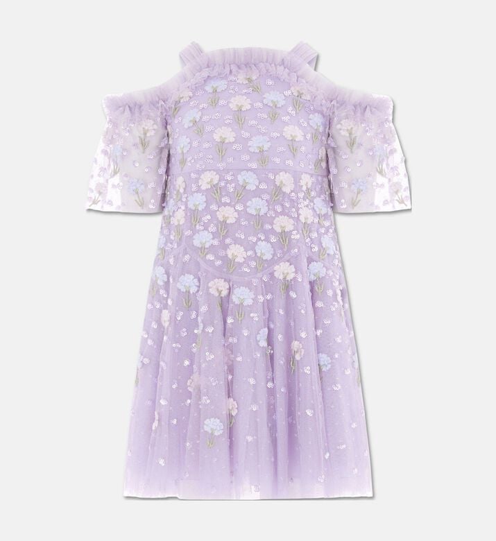 Needle And Thread Dandelion Ditsy Embroidered Floral-sequin Mini Dress, Packshot View