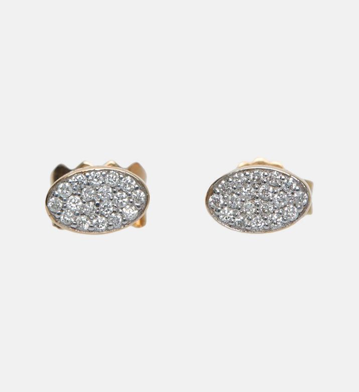 Sequin Diamond Stud Earrings - 18k