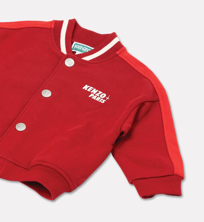 Kenzo Cotton Graphic-print Fleece Cardigan, Packshot View