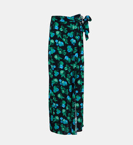 C-logo Floral Maxi Skirt