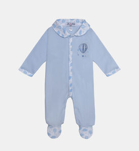 بيجامة من القطن العضوي بطبعة بالون