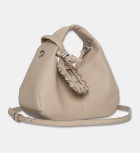 Ganni Knotted-handle Mini Hobo Bag, Packshot View