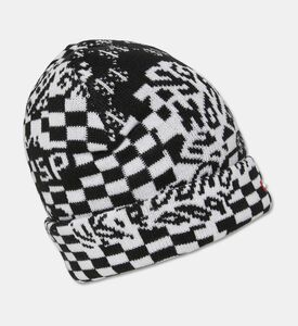 Sprayground Black Knit Puff Beanie, Packshot View