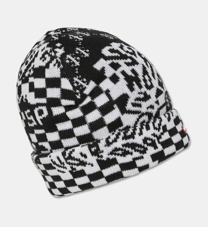 Sprayground Black Knit Puff Beanie, Packshot View