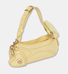 Manc Aurora Logo-detail Micro Shoulder Bag, Yellow, Packshot View