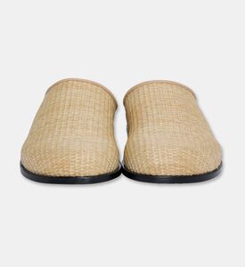 Alohas Oliver Ankle Ties Flat Mules, Natural, Eu-38, Packshot View