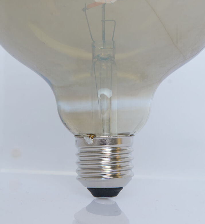 Decostar Fi Glass Round Led Bulb, Grey, 6-cm, Packshot View