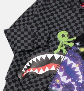 Sprayground Asymmetric Check Space Graphic Hoodie, Packshot View