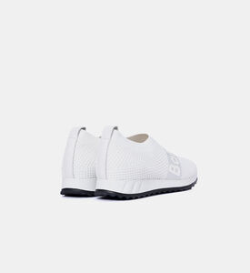 Baldinini Mesh Rhinestone-embellished Slip-ons, White, Eu-41, Packshot View