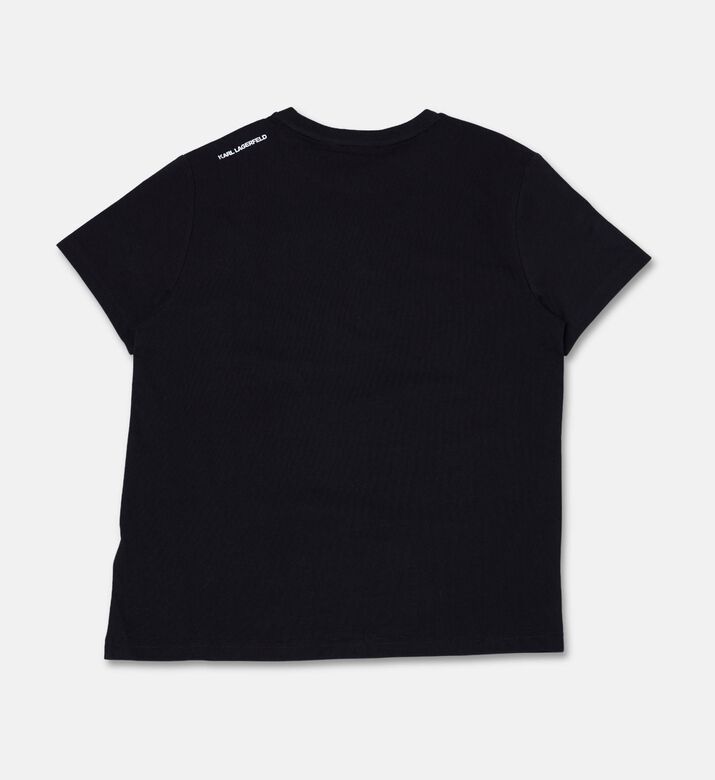 Karl Lagerfeld Contrasting Icon-print T-shirt, Packshot View