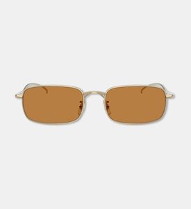 Oliver Ross Rectangular-shaped Metal Gold Frame Sunglasses, Packshot View