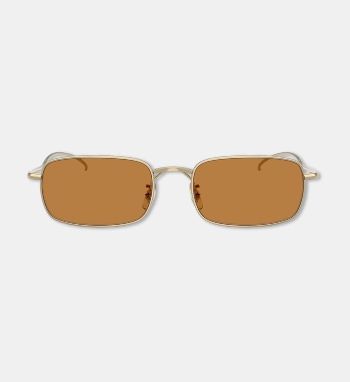 Oliver Ross Rectangular-shaped Metal Gold Frame Sunglasses, Packshot View
