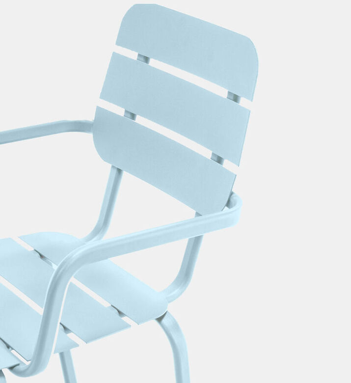 أليكانتي كرسي بذراعين قابل للتكديس من الألومنيوم