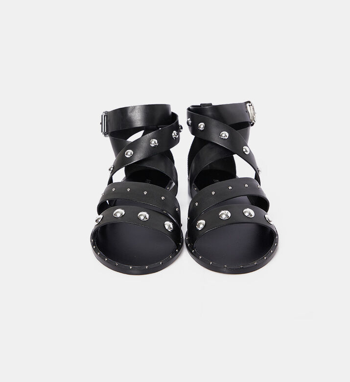 Atanado Leather Flat Heel Sandals