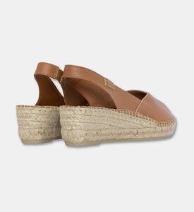 Toni Pons Bernia Metallic Leather Mid-wedge Peep-toe Espadrille, Light-brown, Eu-39, Packshot View