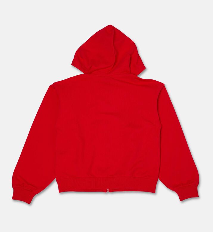 Moschino Kids Zip Hoodie With Logo Bear Patch, Packshot View