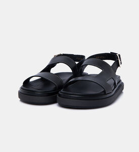 صندل لوريلي جلد بكعب مسطح