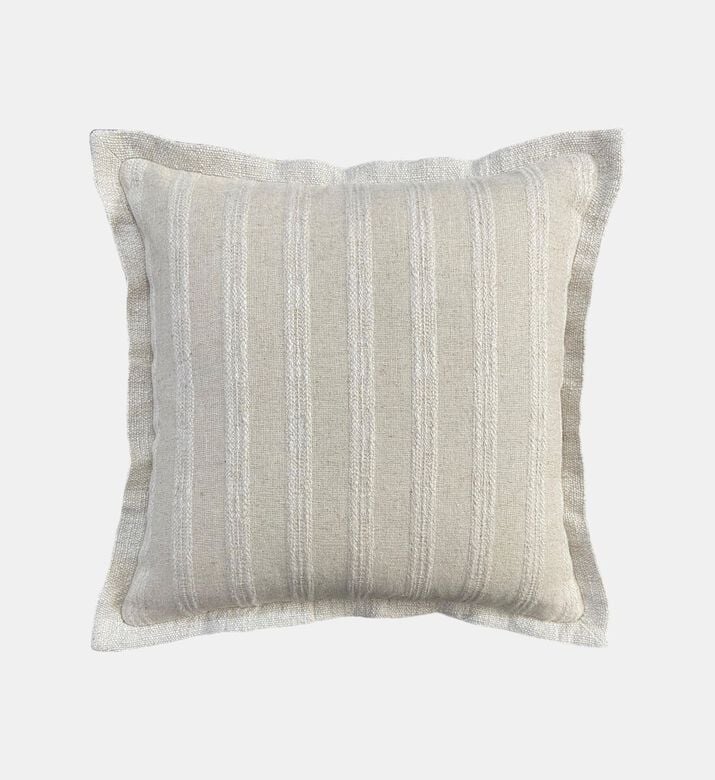 Home Deco and More Carpi Flange Two-tone Cushion, Off-white, Packshot View Home Deco and More Carpi Flange Two-tone Cushion, Off-white, Packshot View