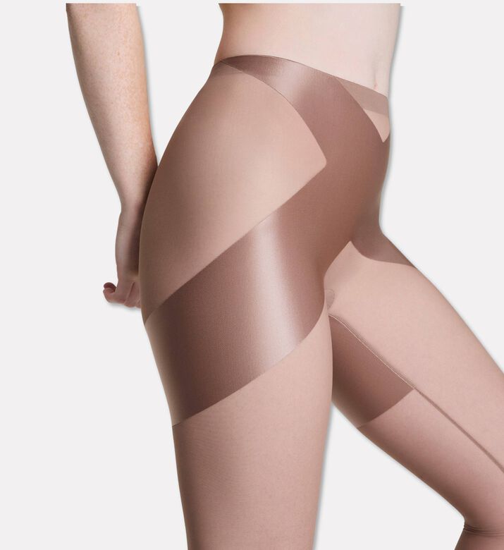 Spanx Shape Satin, Dark-nude, Xs, Model View