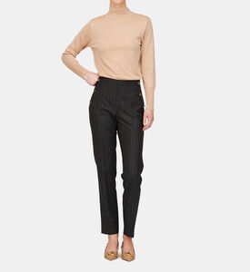 Striped Straight-leg Trousers