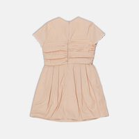 Macro Ruched Bodice Bow Dress
