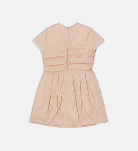 La Mia Bambina Macro Ruched Bodice Bow Dress, Packshot View