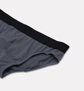 Zimmerli Of Switzerland Elastic Logo-waist Low Rise Brief, Blue, Xl, Packshot View