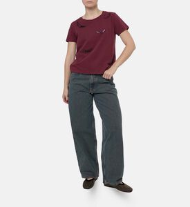 Zadig et Voltaire Ts, Burgundy, S, Model View