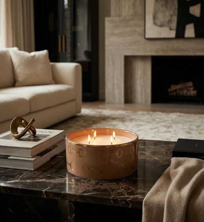 Silsal Candle Oud Wood Havane Rnd, Packshot View